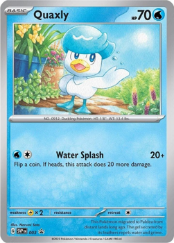 Quaxly SVP003 - Pokemon Single Promotional Card