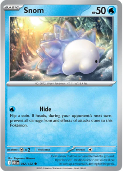 Snom single card from Pokemon