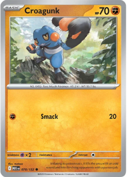 Croagunk single card from Pokemon