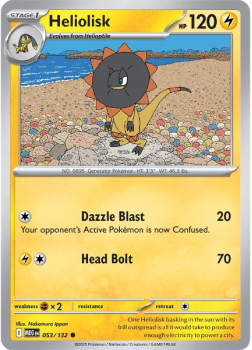 Heliolisk single card from Pokemon