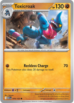 Toxicroak single card from Pokemon