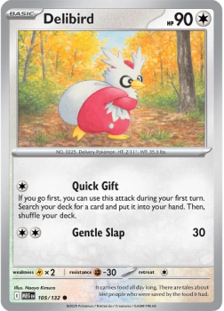 Delibird single card from Pokemon
