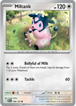 Miltank single card from Pokemon