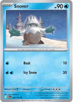 Snover single card from Pokemon