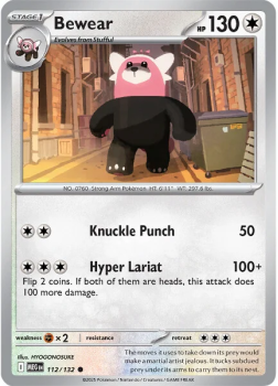 Bewear single card from Pokemon