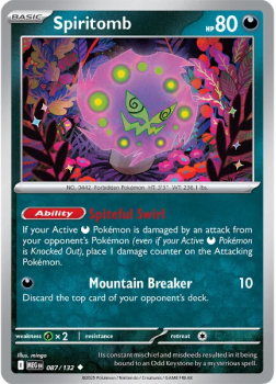 Spiritomb single card from Pokemon