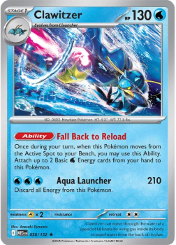 Clawitzer single card from Pokemon