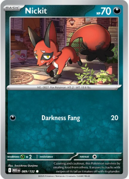 Nickit single card from Pokemon