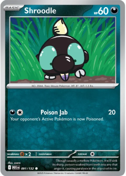 Shroodle single card from Pokemon