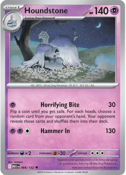 Houndstone single card from Pokemon