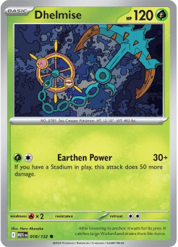 Dhelmise single card from Pokemon