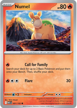 Numel single card from Pokemon