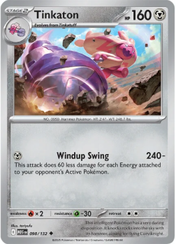 Tinkaton single card from Pokemon
