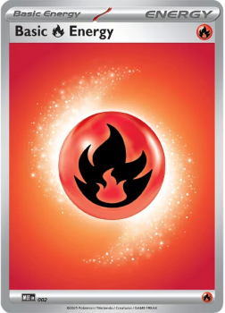 Basic Fire Energy : MEGA EVOLUTION - Pokemon Single Card