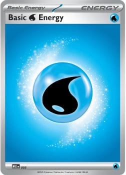 Basic Water Energy : MEGA EVOLUTION - Pokemon Single Card