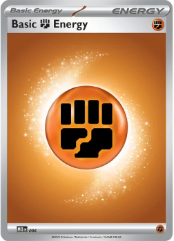 Basic Fighting Energy : MEGA EVOLUTION - Pokemon Single Card