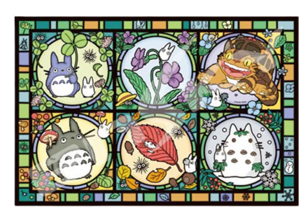 Stained Glass Puzzle 1000P All Seasons - My Neighbor Totoro