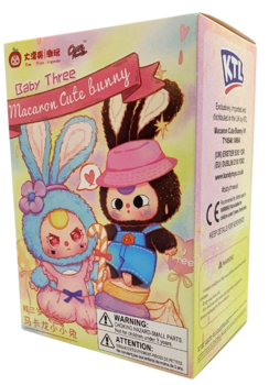 Baby Three Macaron Cute Bunny Mystery Plush