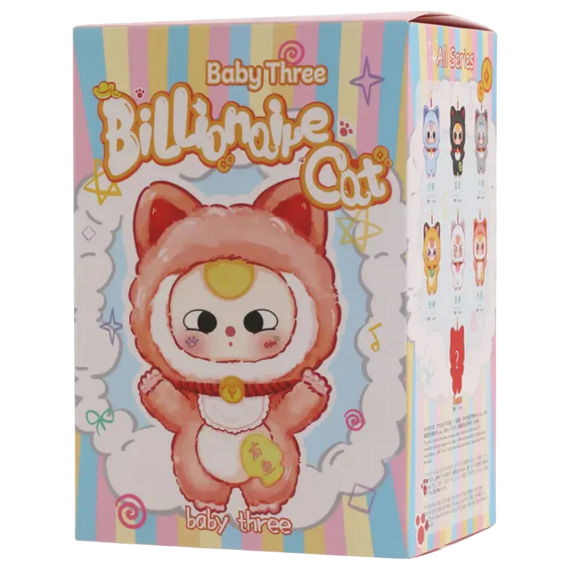 Baby Three Billionaire Cat Mystery Plush