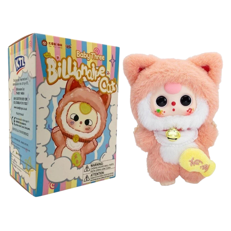 Baby Three Billionaire Cat Mystery Plush - Image 2