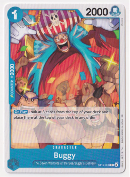 Buggy single card from One Piece Trading Card Game