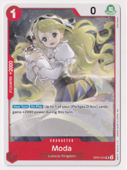 Moda single card from One Piece Trading Card Game