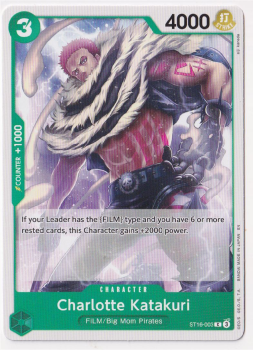 Charlotte Katakuri single card from One Piece Trading Card Game