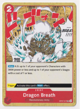Dragon Breath single card from One Piece Trading Card Game