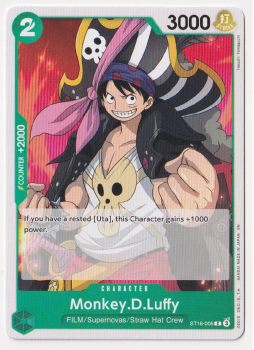 Monkey.D.Luffy single card from One Piece Trading Card Game