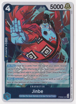 Jinbe single card from One Piece Trading Card Game