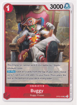 Buggy single card from One Piece Trading Card Game