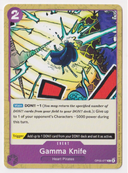 Gamma Knife single card from One Piece Trading Card Game