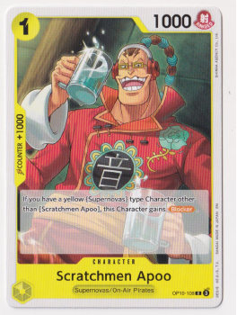 Scratchmen Apoo single card from One Piece Trading Card Game