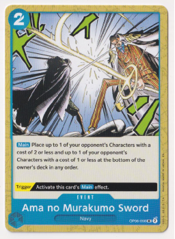 Ama no Murakumo Sword single card from One Piece Trading Card Game