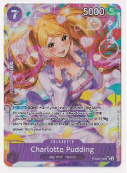 Charlotte Pudding single card from One Piece Trading Card Game