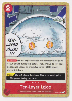 Ten-Layer Igloo single card from One Piece Trading Card Game