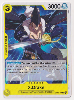 X.Drake single card from One Piece Trading Card Game