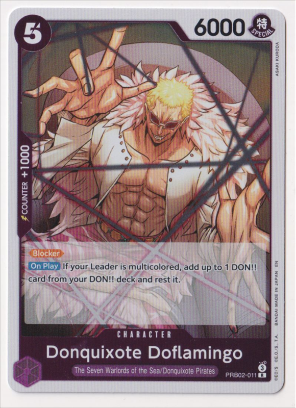 Donquixote Doflamingo : PRB02-011 PREMIUM BOOSTER - THE BEST VOL.2 - One  Piece Single Card