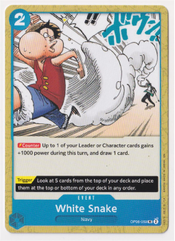 White Snake single card from One Piece Trading Card Game
