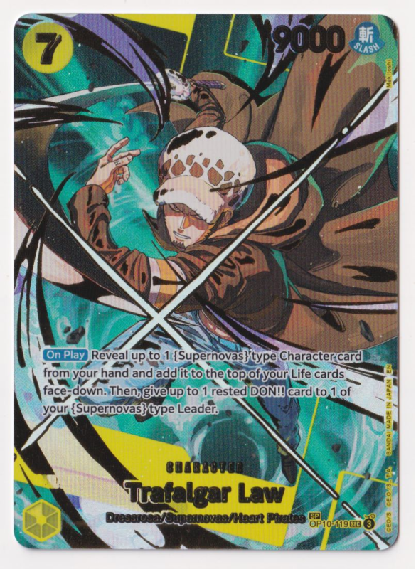 Trafalgar Law (ALTERNATE ART) : OP10-119 PREMIUM BOOSTER - THE BEST VOL.2 - One Piece Single Card Trafalgar Law (ALTERNATE ART) : OP10-119 PREMIUM BOOSTER - THE BEST VOL.2 - One Piece Single Card