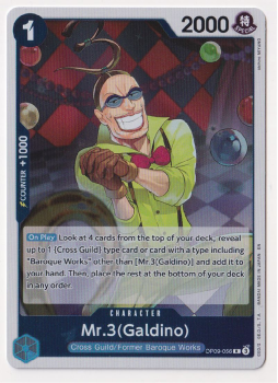 Mr.3(Galdino) single card from One Piece Trading Card Game