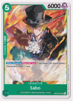 Sabo single card from One Piece Trading Card Game