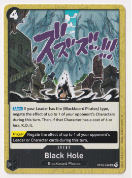 Black Hole single card from One Piece Trading Card Game