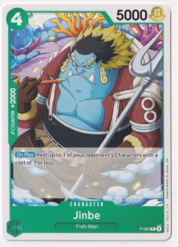 Jinbe single card from One Piece Trading Card Game