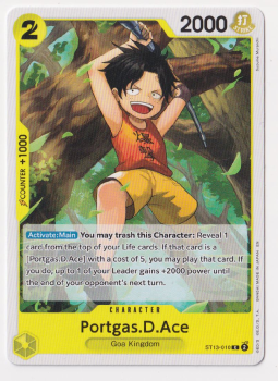 Portgas.D.Ace single card from One Piece Trading Card Game