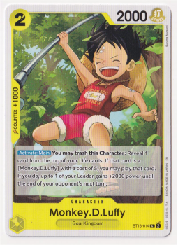 Monkey.D.Luffy single card from One Piece Trading Card Game