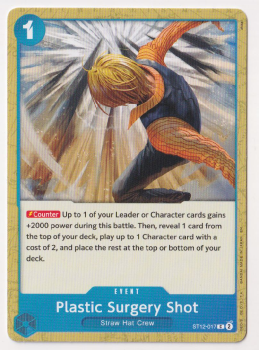 Plastic Surgery Shot single card from One Piece Trading Card Game
