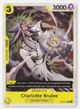 Charlotte Brulee single card from One Piece Trading Card Game