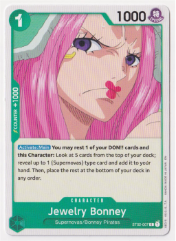 Jewelry Bonney single card from One Piece Trading Card Game