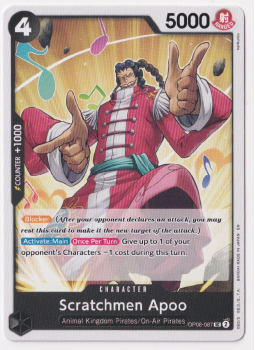Scratchmen Apoo single card from One Piece Trading Card Game